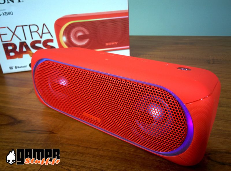 Enceinte Bluetooth Sony SRS-XB40 - smartphone