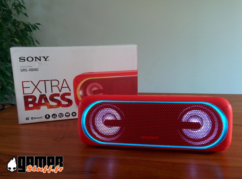 Enceinte Bluetooth Sony SRS-XB40 - smartphone
