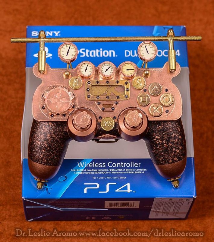 manette Playstation PS4 Steampunk