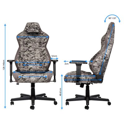 Nitro Concepts S300 Urban Camo dimensions
