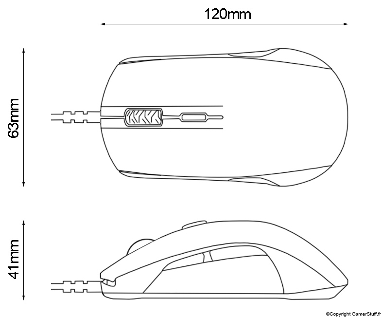 Souris HyperX Pulsefire Surge 21