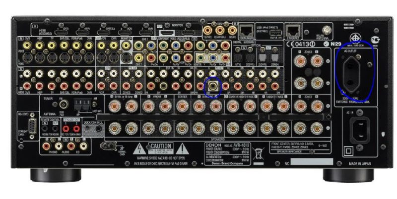 ampli home-cinema Denon AVR-4810 - back