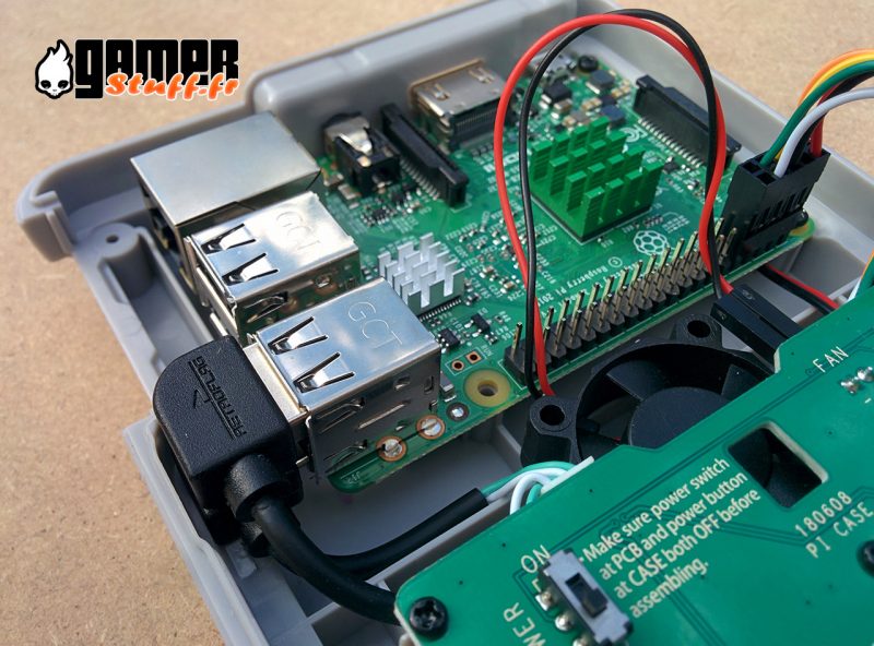 test boîtier Raspberry PI - Retroflag Superpi case J