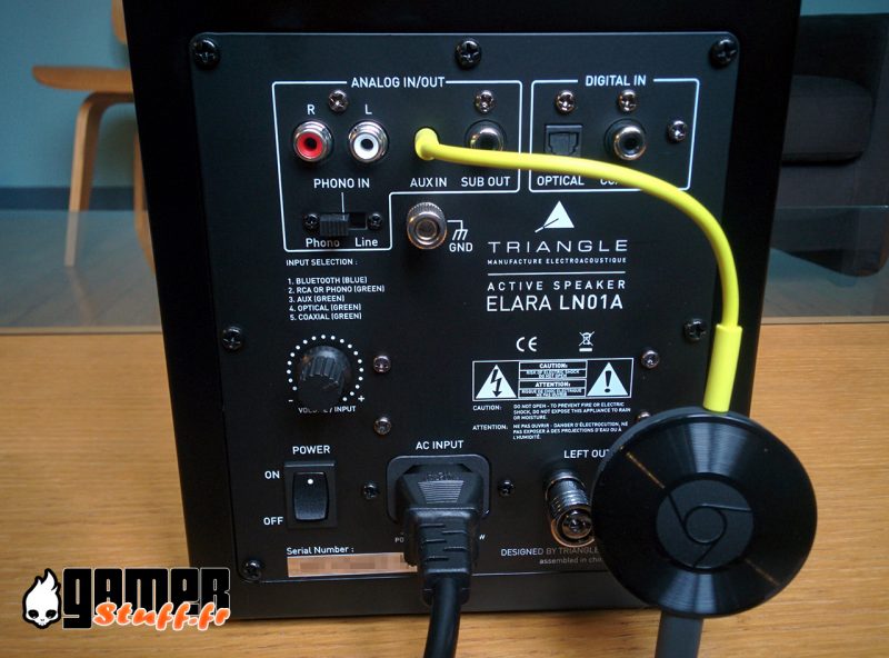 test enceintes Bluetooth Triangle Elara LN01A - Chromecast
