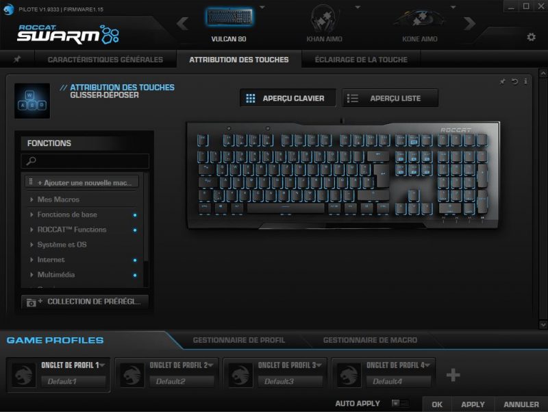 Clavier gamer mecanique Roccat Vulcan 80 02