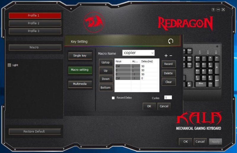 clavier mecanique redragon manticore