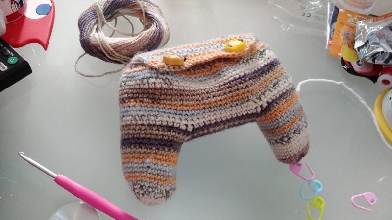 étui tricot laine manette Nintendo Switch