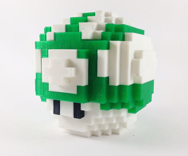 impression 3d personnage jeu video 2d - Super Mario
