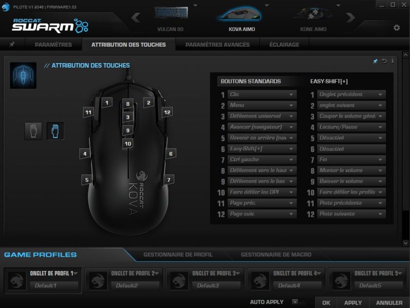 Souris Roccat Kova AIMO