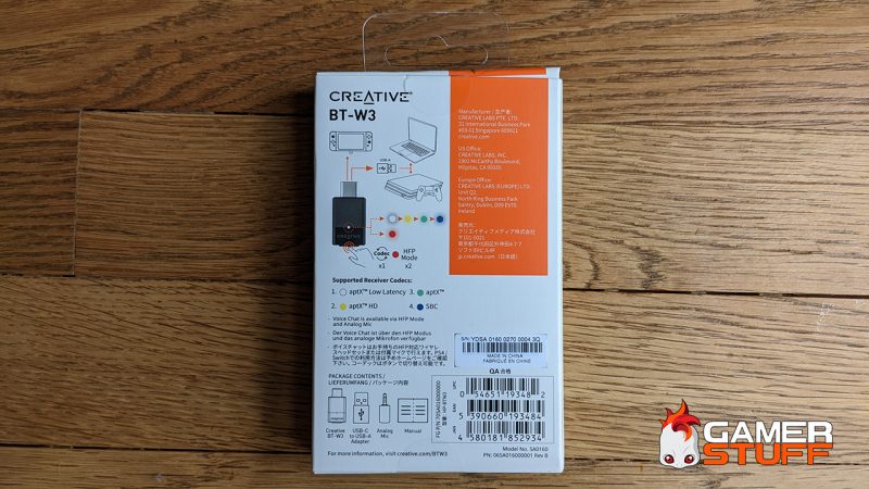 adaptateur Bluetooth Creative BT-W3