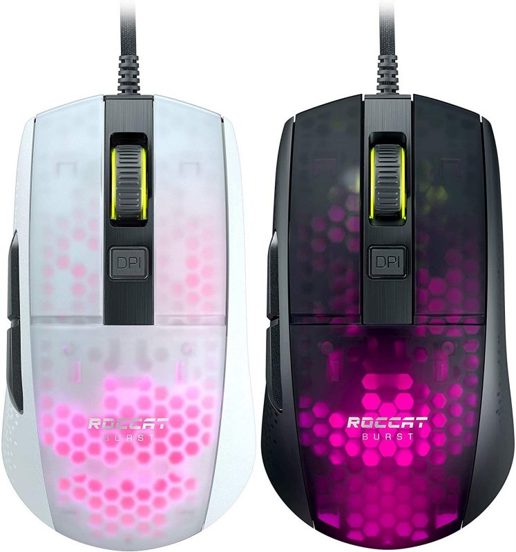 test souris Roccat Burst Pro couleurs
