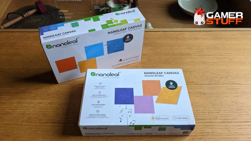 gaming room - test panneaux LED Nanoleaf Canvas