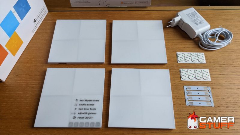 gaming room - test panneaux LED Nanoleaf Canvas