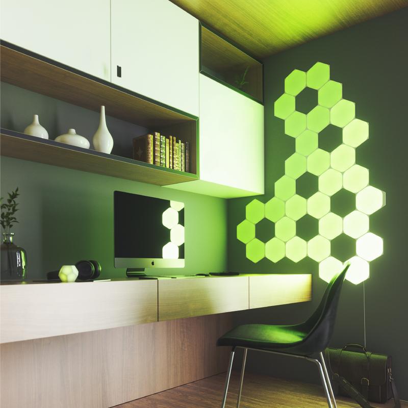 gaming room - test panneaux LED Nanoleaf Canvas