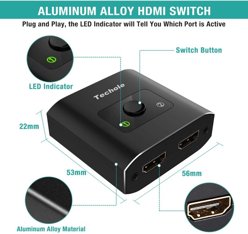 Test switch hdmi 4k Techole