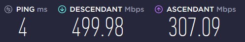 Test Netgear EAX80 - connexion RJ45 derrière la Bbox
