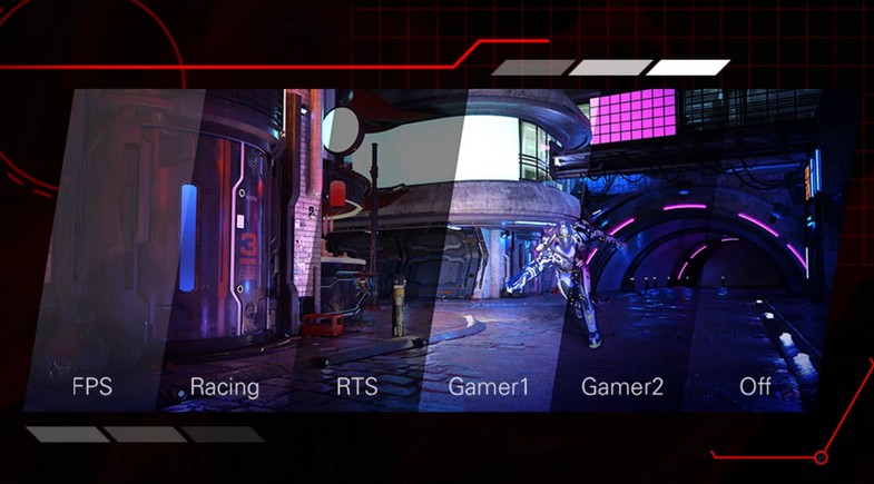 ecran gaming AOC CQ27G2U - game mode