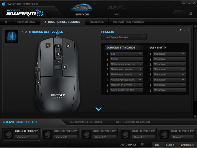 Boutons personnalisables Roccat
