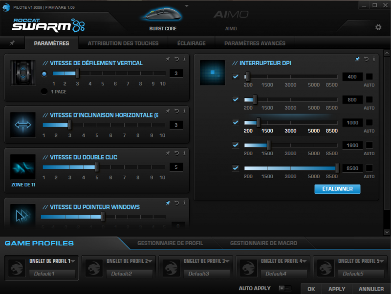 Dpi Roccat Swarm 1