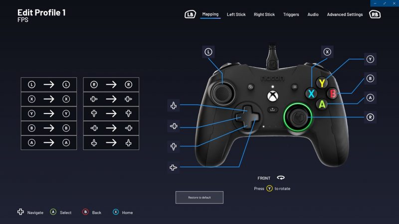 Nacon - logiciel Revolution X